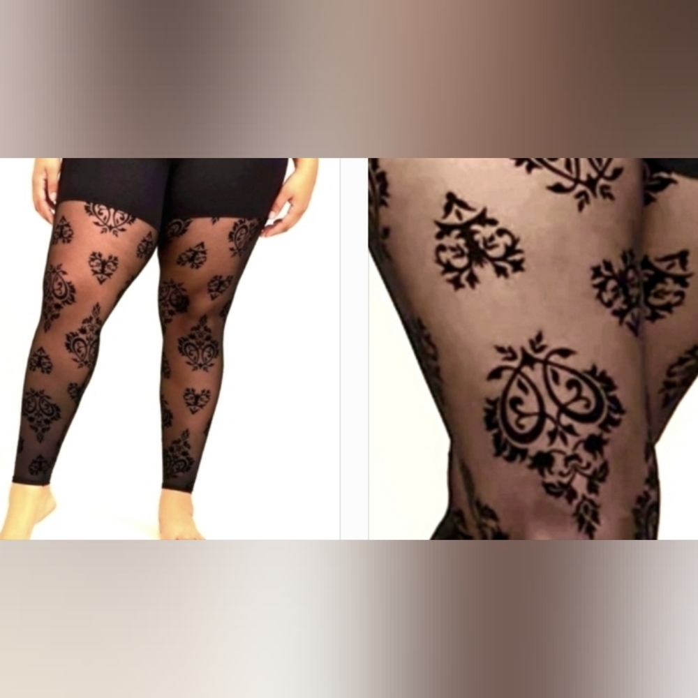 ❤️NWT TORRID LEGGING - TATTOO HEART GRAPHIC MESH PREMIUM - PLUS SIZE 2X